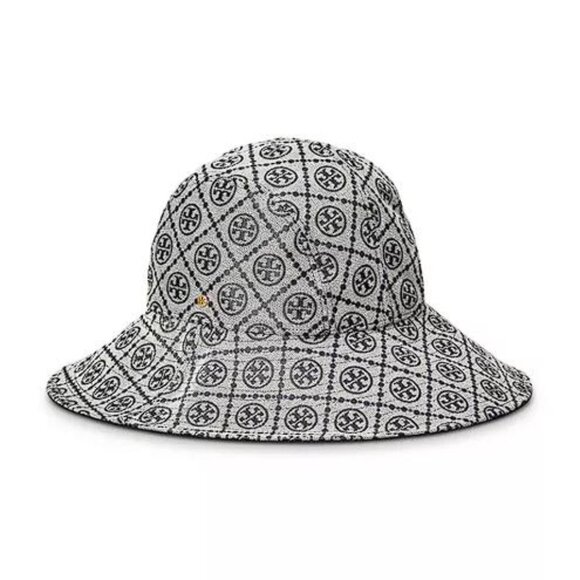 TORY BURCH Women's T Monogram Reversible Bucket Hat - Picture 1 of 9